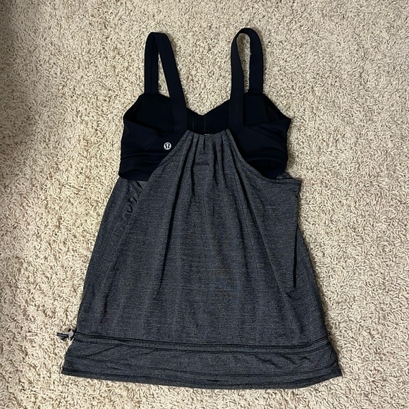 Lululemon dark grey and black tank top - Picture 2 of 6